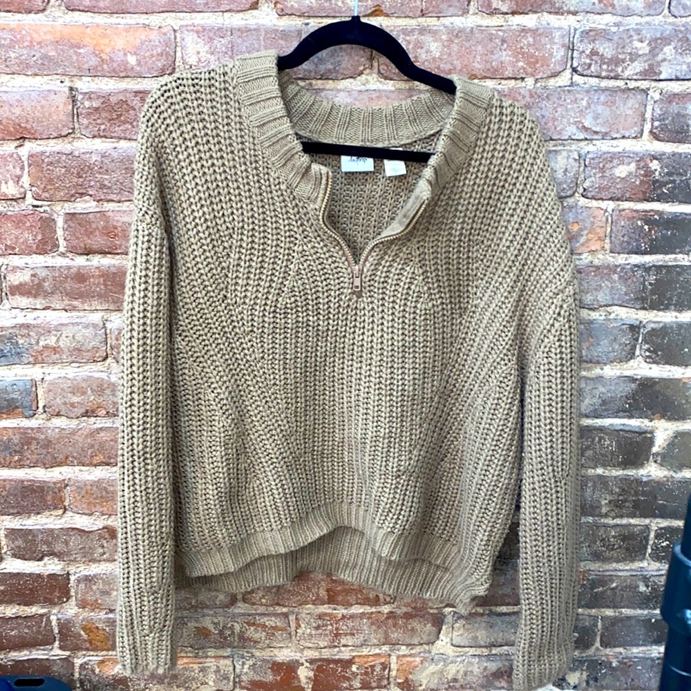 Tan half zip sweater - Daytrip